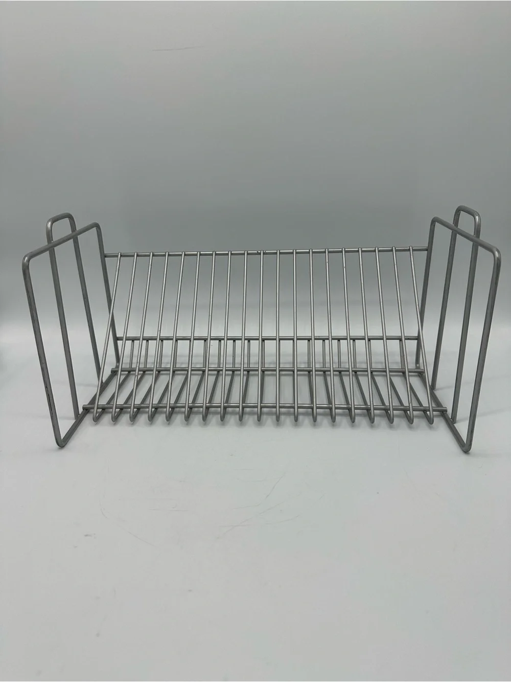 Vintage IKEA Vink Silver Gray Wire CD Tower Rack Stand Holds 20 CDs 12” Storage